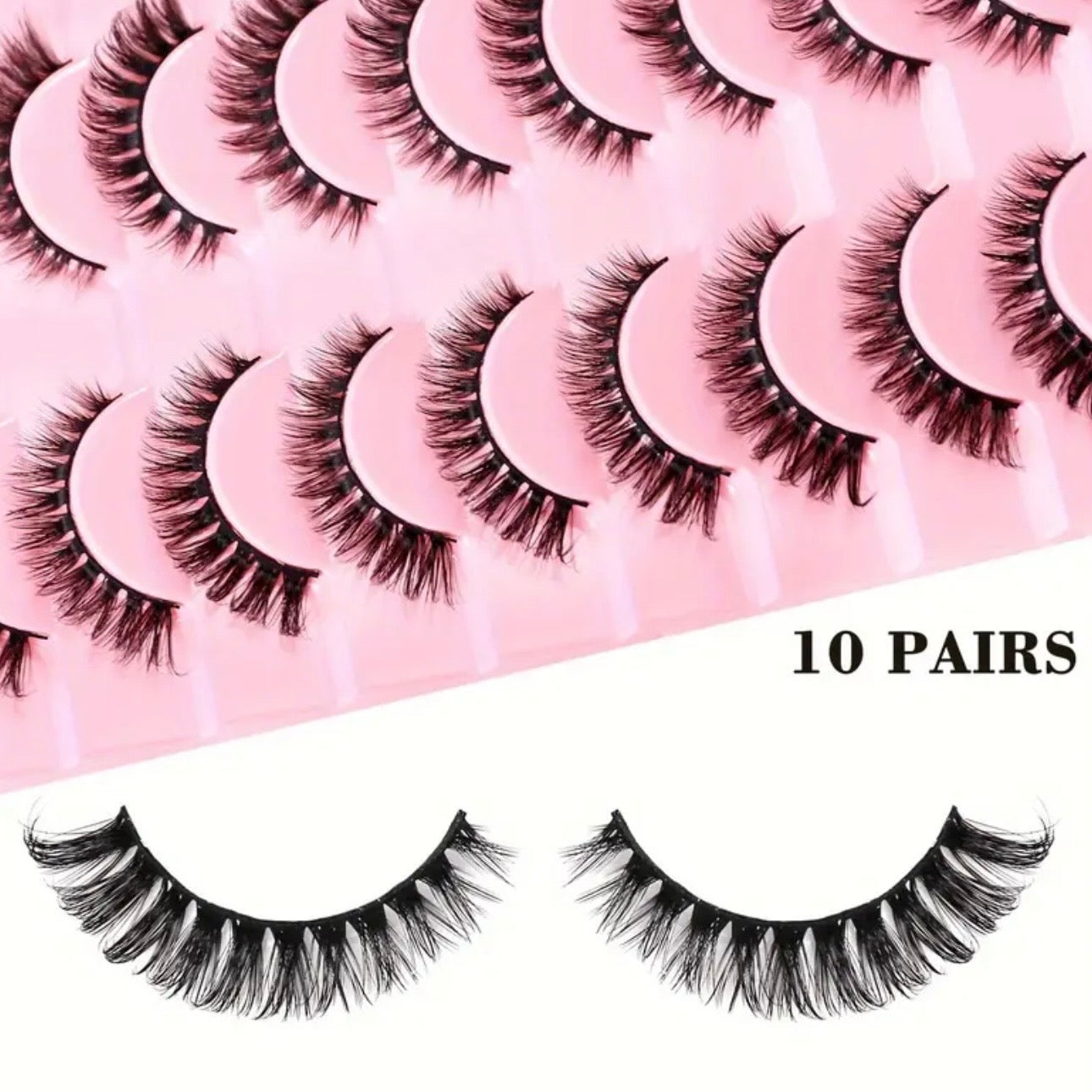 Enhanced Beauty 3d mink cat eye lashes 10 pairs