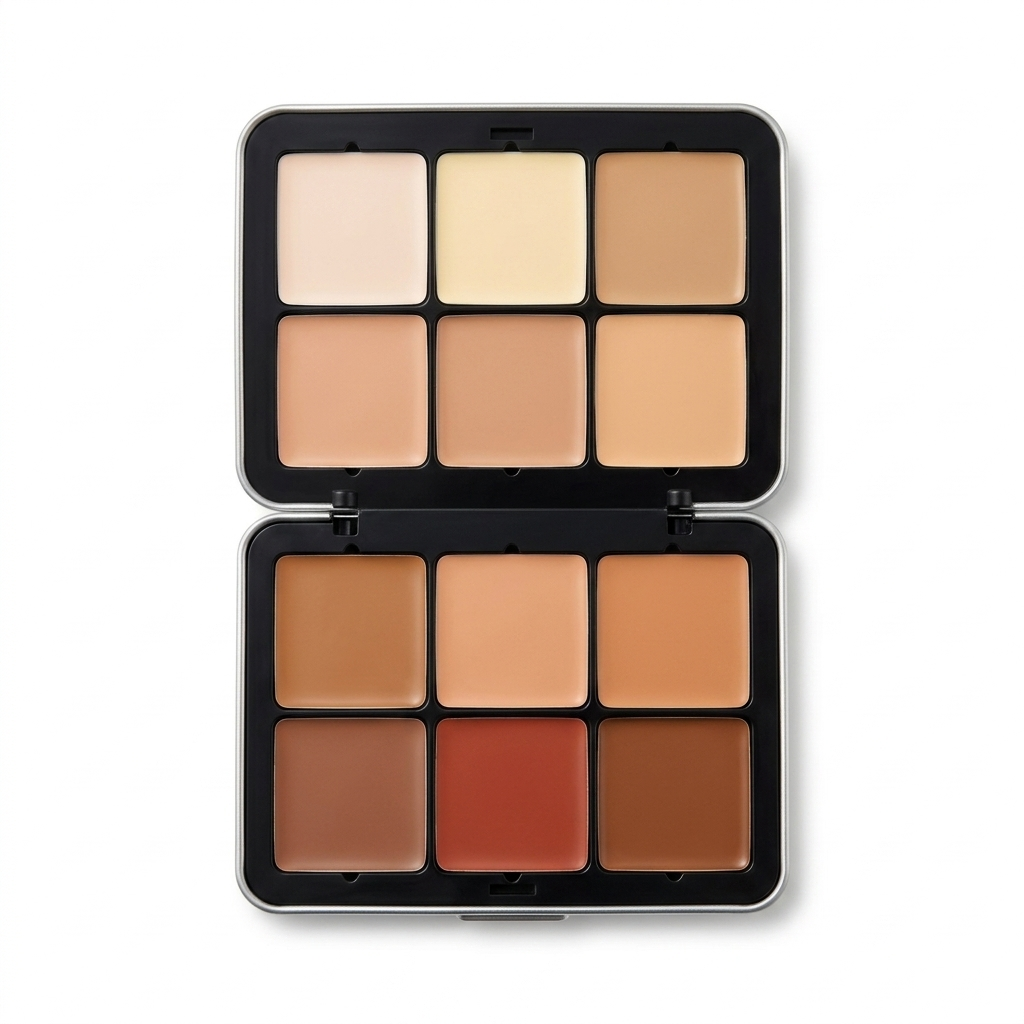 ⢠Enhanced Beauty 12-Color Ultra-Blendable Cream Contour & Concealer Palette