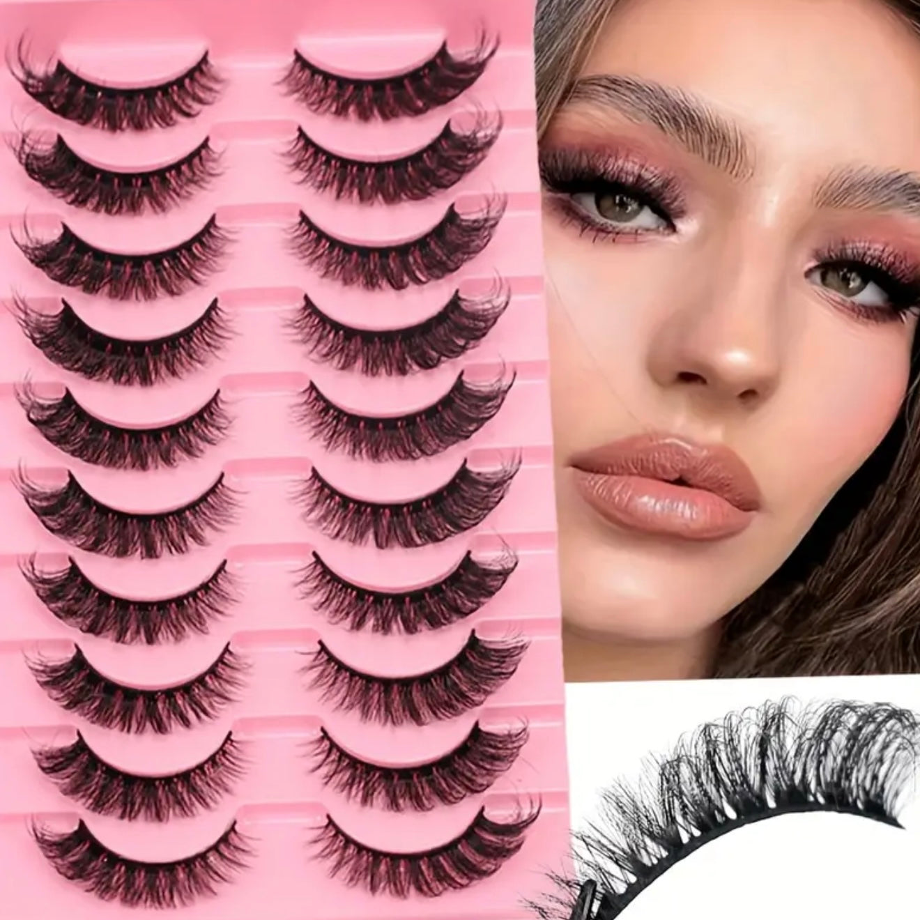 Enhanced Beauty 3d cateye mink lashes for bridals