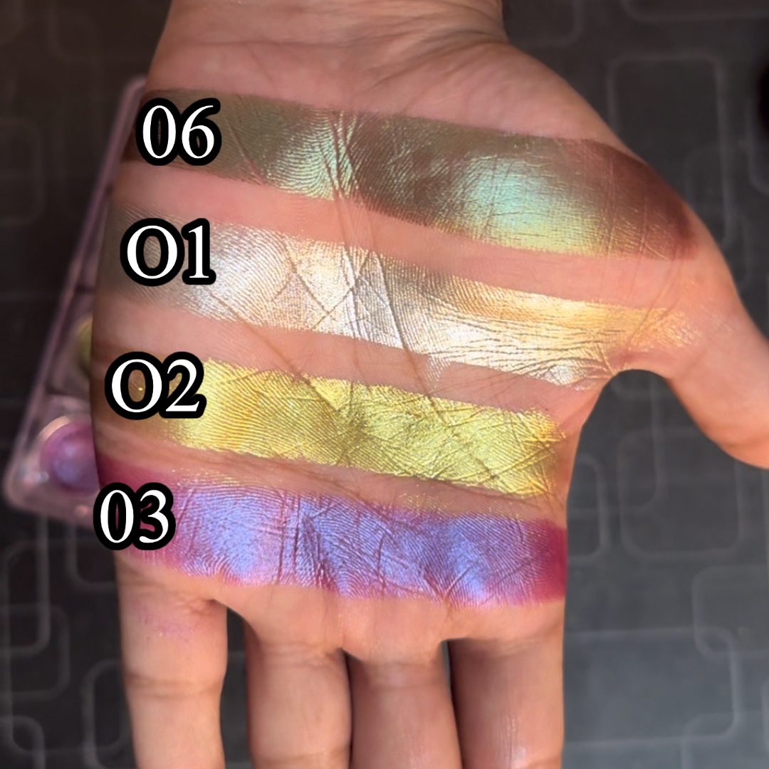 Enhanced beauty 3d creamy eyeshadow color shifting shades