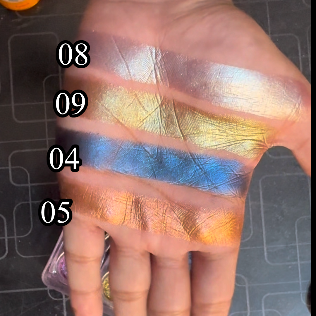 Enhanced beauty 3d creamy eyeshadow color shifting shades
