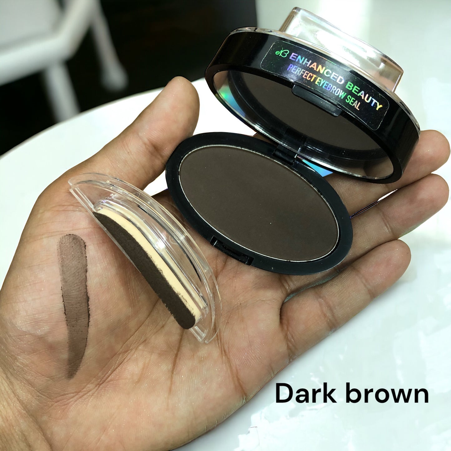 Enhanced beauty eyebrow+contour pressd powder