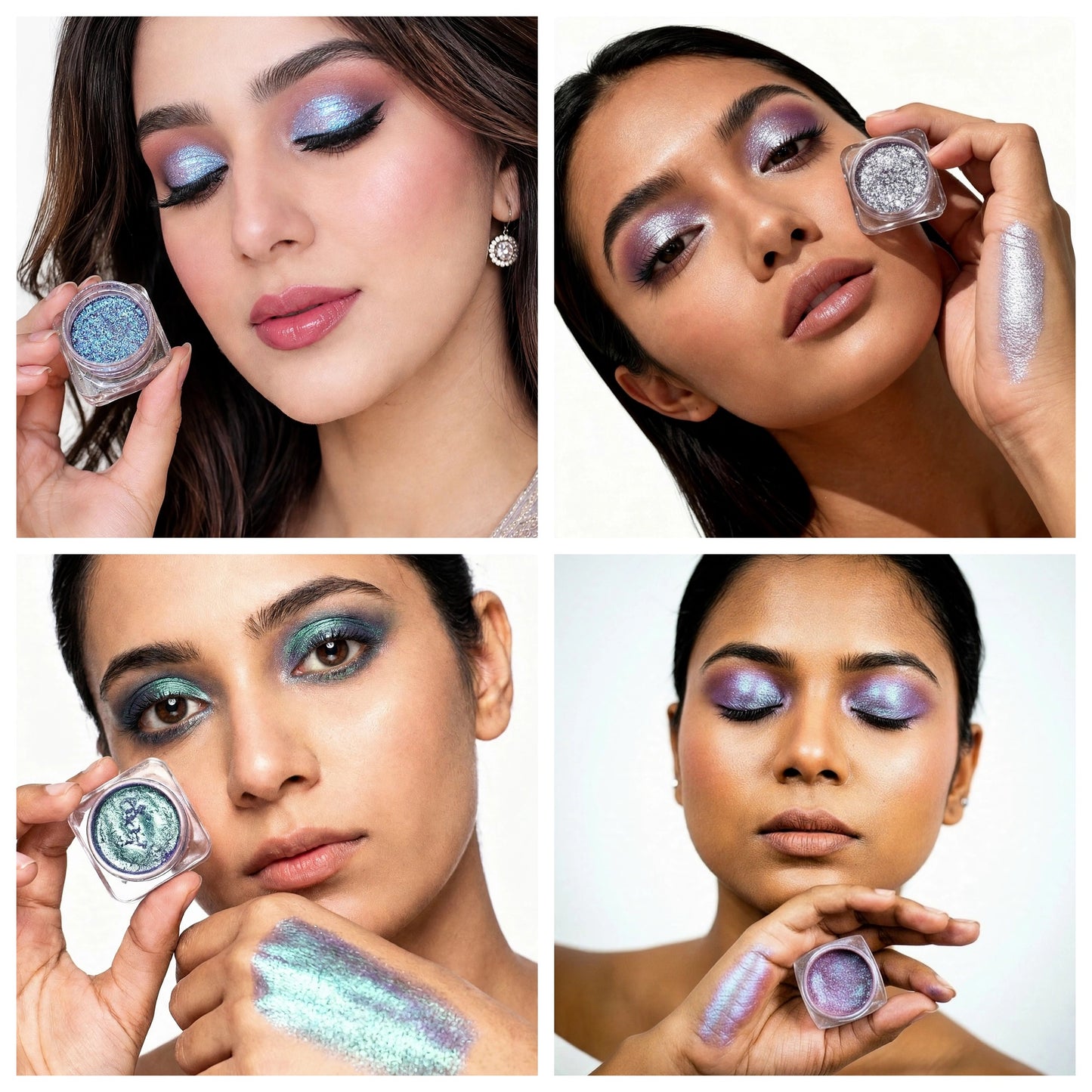 Enhanced beauty 3d creamy eyeshadow color shifting shades