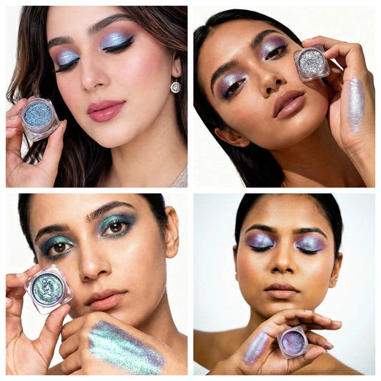 Enhanced beauty 3d creamy eyeshadow color shifting shades