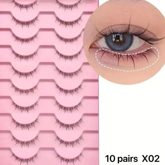 Enhanced Beauty lower Eyelashes reusable 10 pairs pack